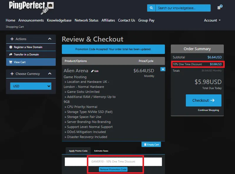 Pingperfect 10% off working coupon code